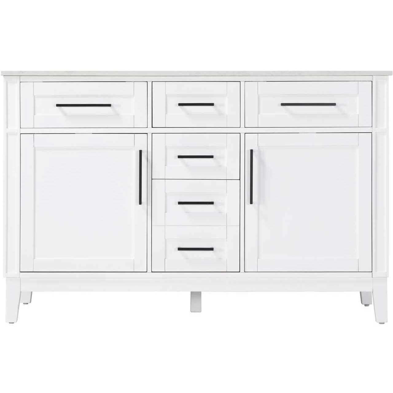 Virginia 54 X 35 inch White Bathroom Vanity Cabinet