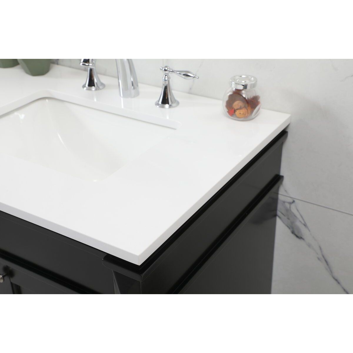 Bennett 72 X 21 X 35 inch Black Vanity Sink Set