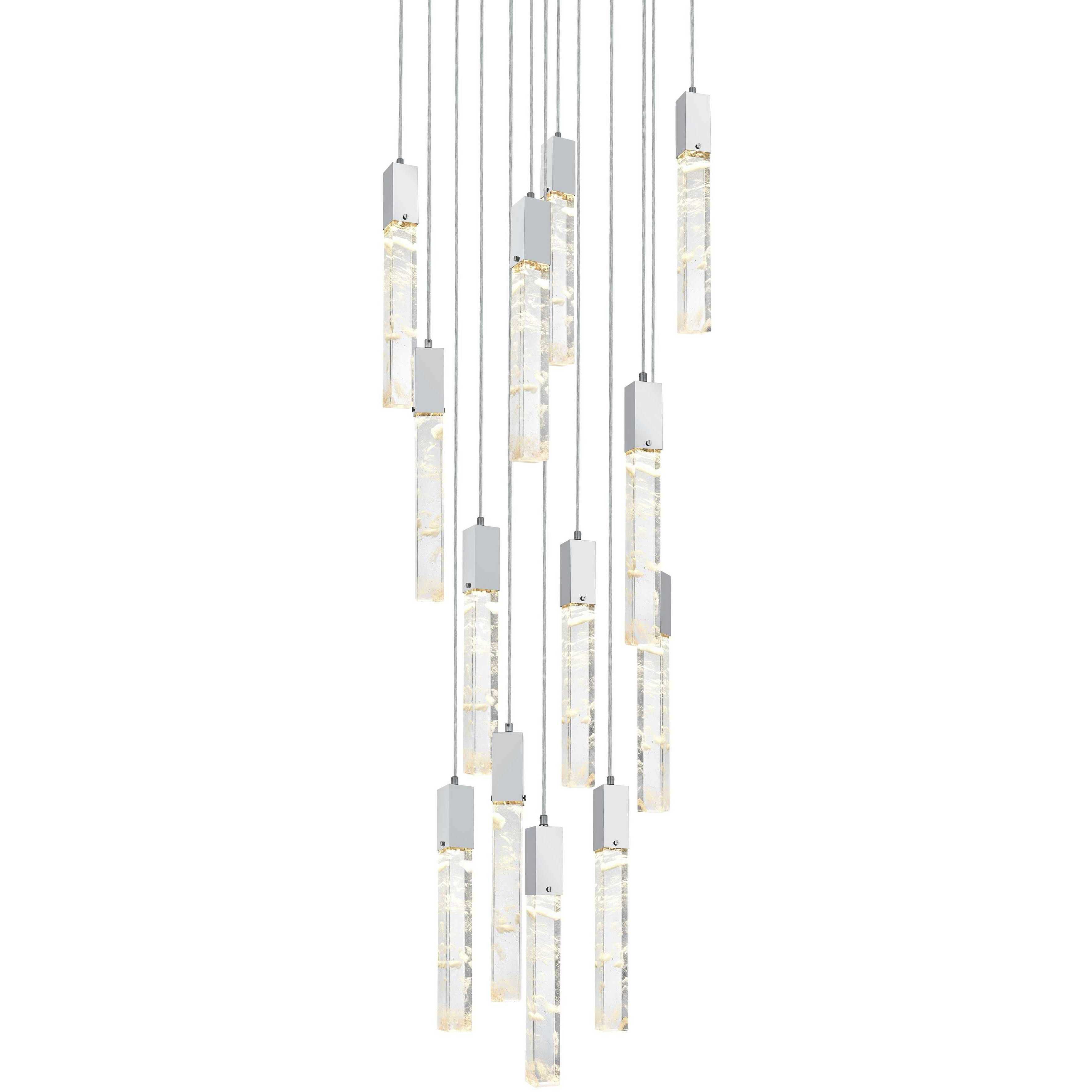 Aurora 13 Light 30 inch Chrome Chandelier Ceiling Light