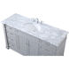 Wesley 60 X 22 X 35 inch Grey Vanity Sink Set