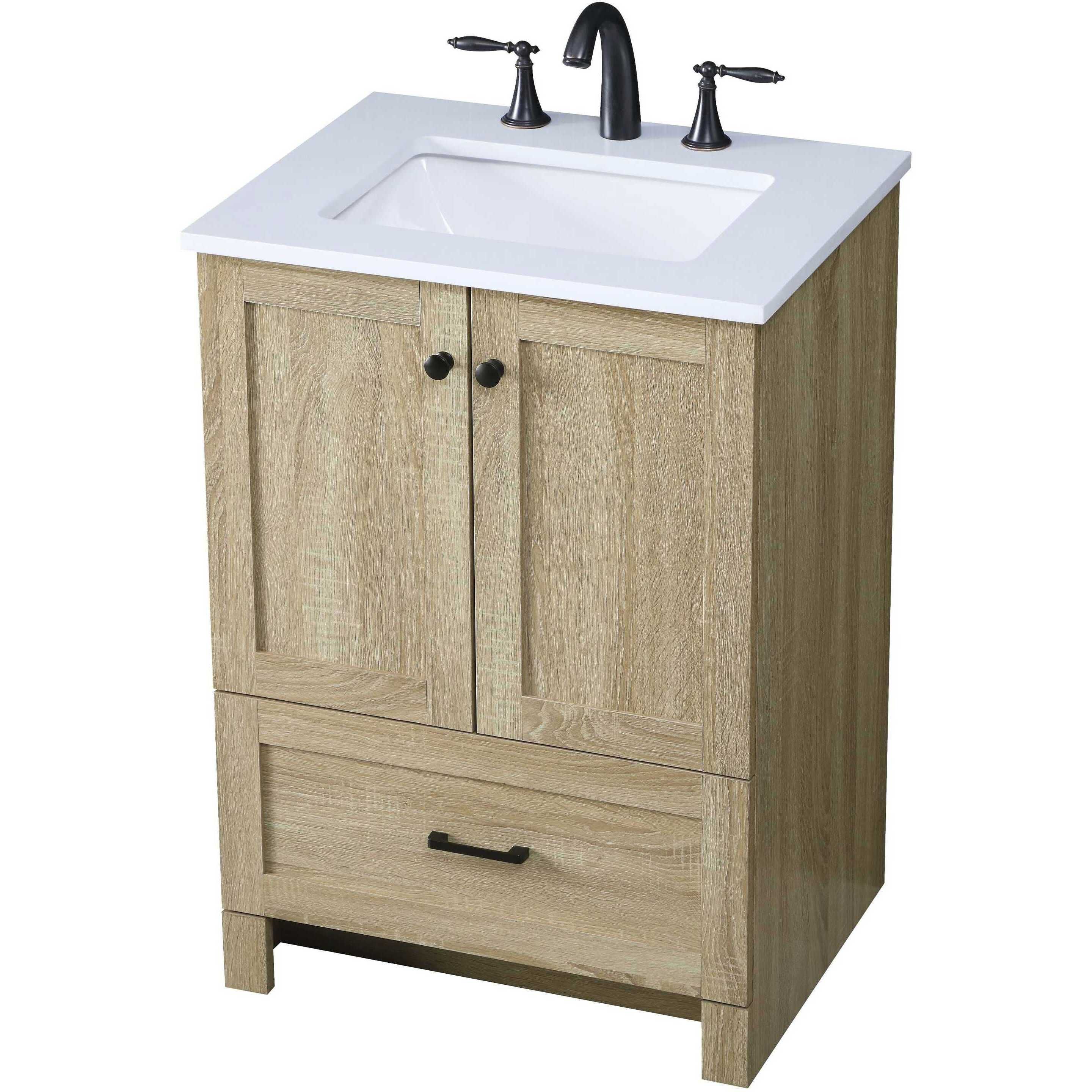 Soma 24 X 34 inch Mango Wood Bathroom Vanity Cabinet