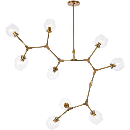 Cavoli 9 Light 79 inch Brass Chandelier Ceiling Light