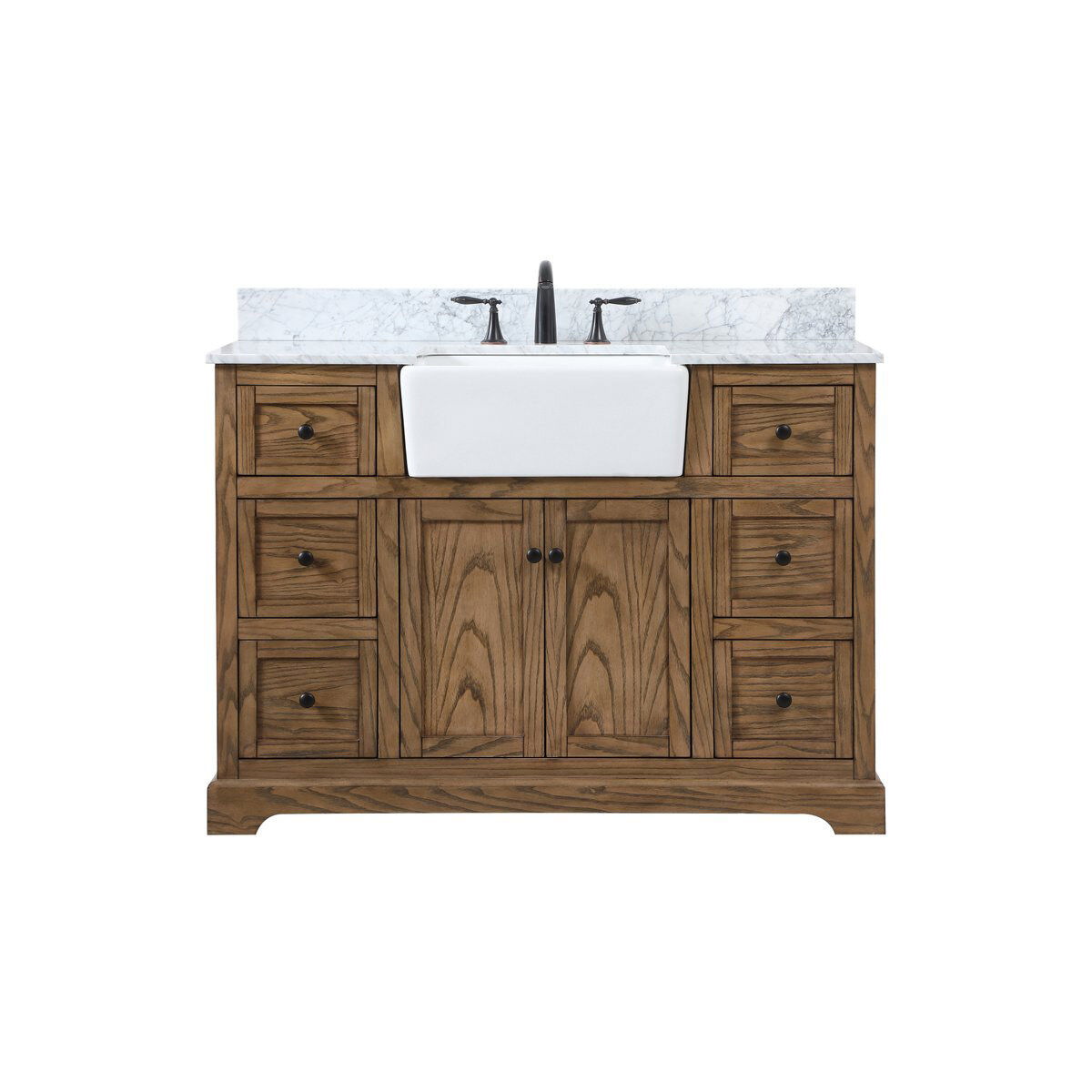 Franklin 48 X 22 X 35 inch Driftwood Bathroom Vanity Cabinet
