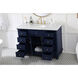 Otto 48 X 21 X 35 inch Blue Vanity Sink Set