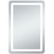 Genesis 40 X 24 inch Glossy White LED Mirror