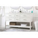 Sinclaire 60 X 22 X 34 inch White Vanity Sink Set