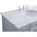 Americana 84 X 22 X 70 inch Light Grey Vanity Sink Set