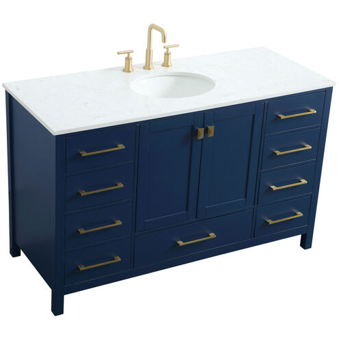 Irene 54 X 22 X 34 inch Blue Vanity Sink Set