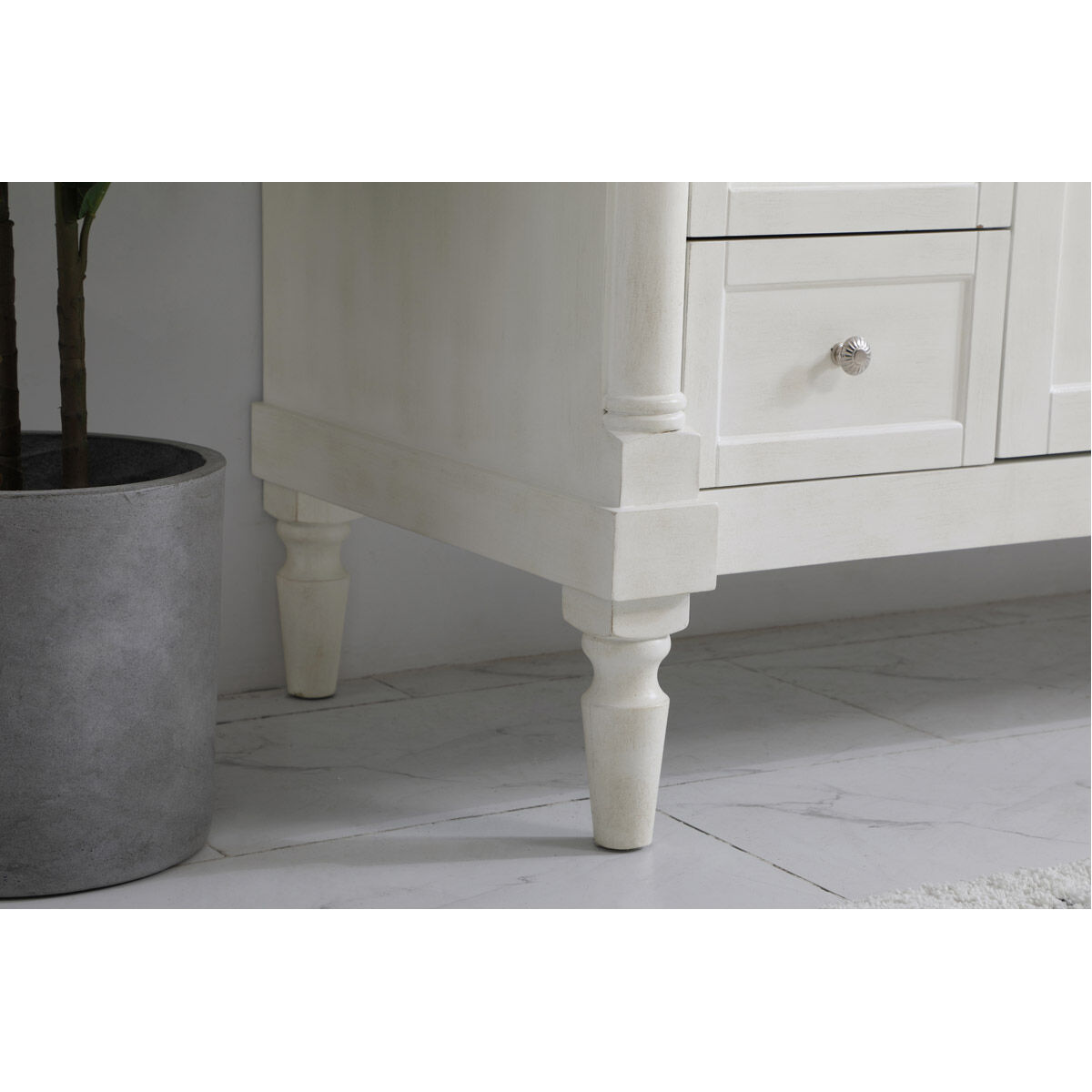 Lexington 48 X 21.5 X 35 inch Antique White Vanity Sink Set