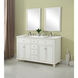 Otto 60 X 21 X 35 inch Antique White Vanity Sink Set