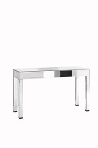 Modern 56 X 20 inch Silver and Clear Mirror Console Table