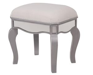 Contempo 18 inch Silver Paint Dressing Stool