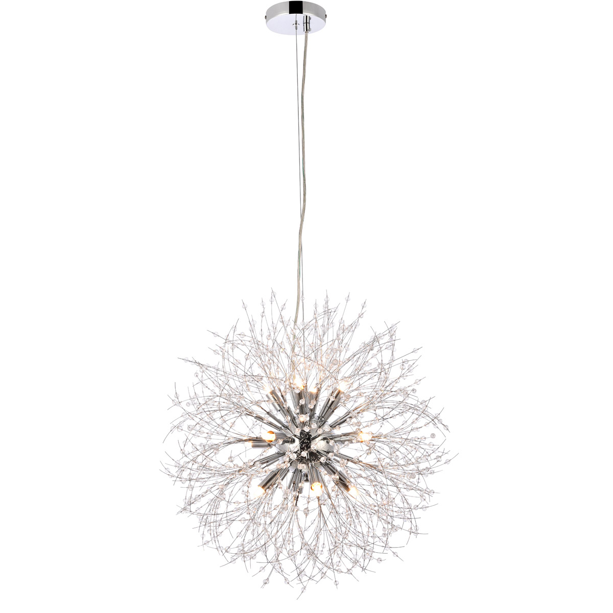 Solace 12 Light 23.6 inch Chrome Pendant Ceiling Light
