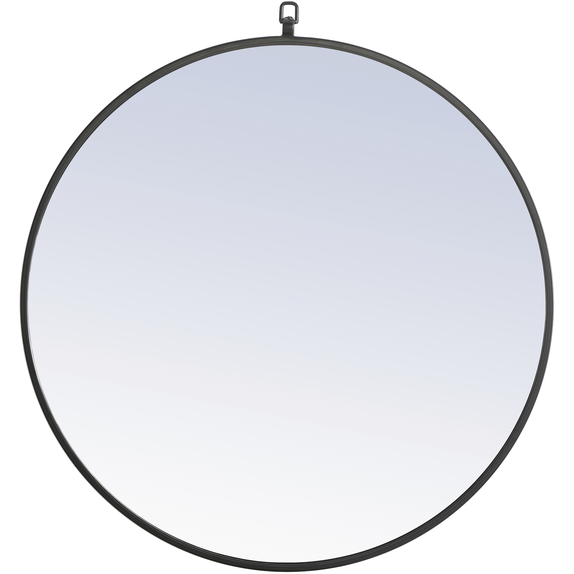 Elegant Lighting MR4054BK Eternity 28 X 28 inch Black Wall Mirror