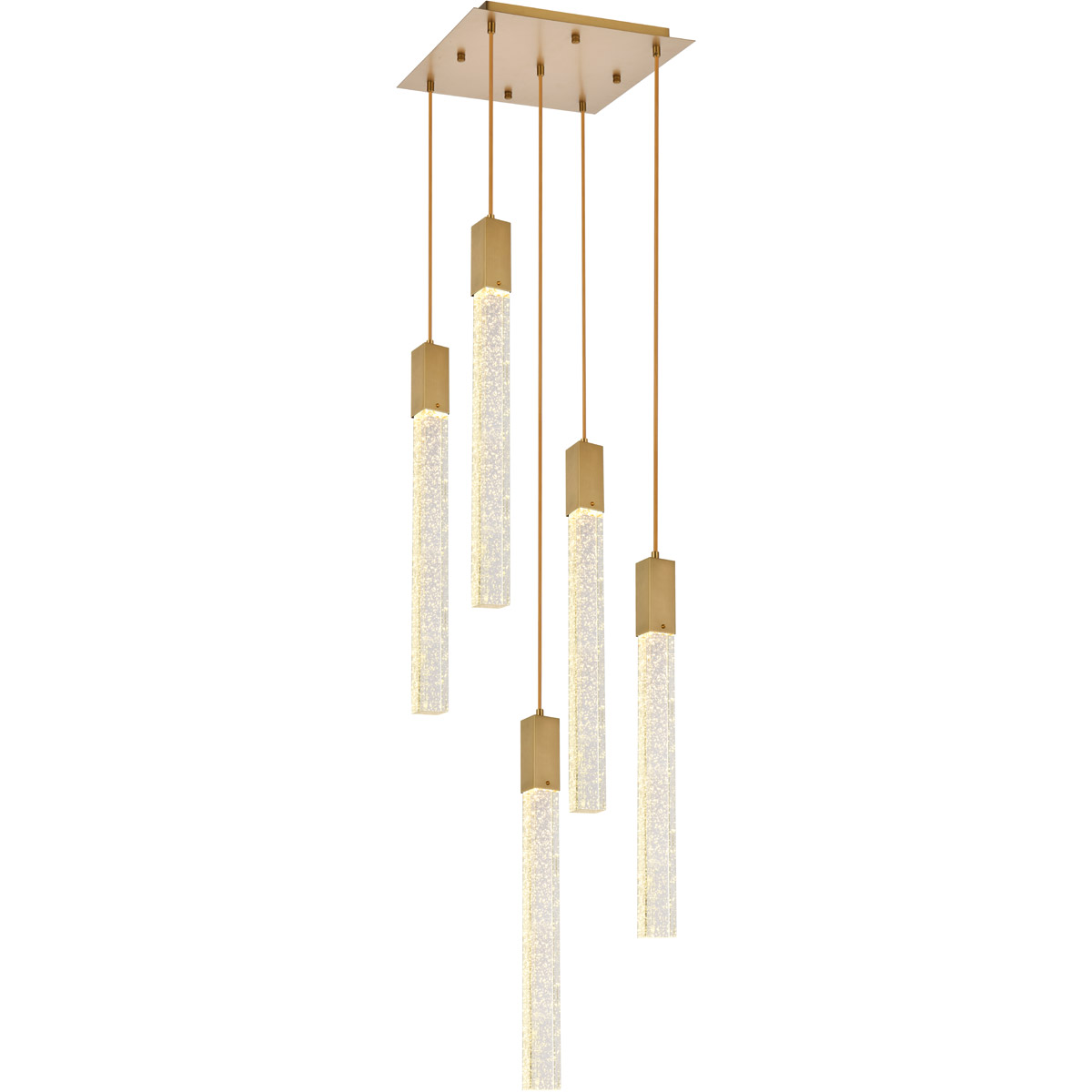 Weston 5 Light 16 inch Satin Gold Pendant Ceiling Light