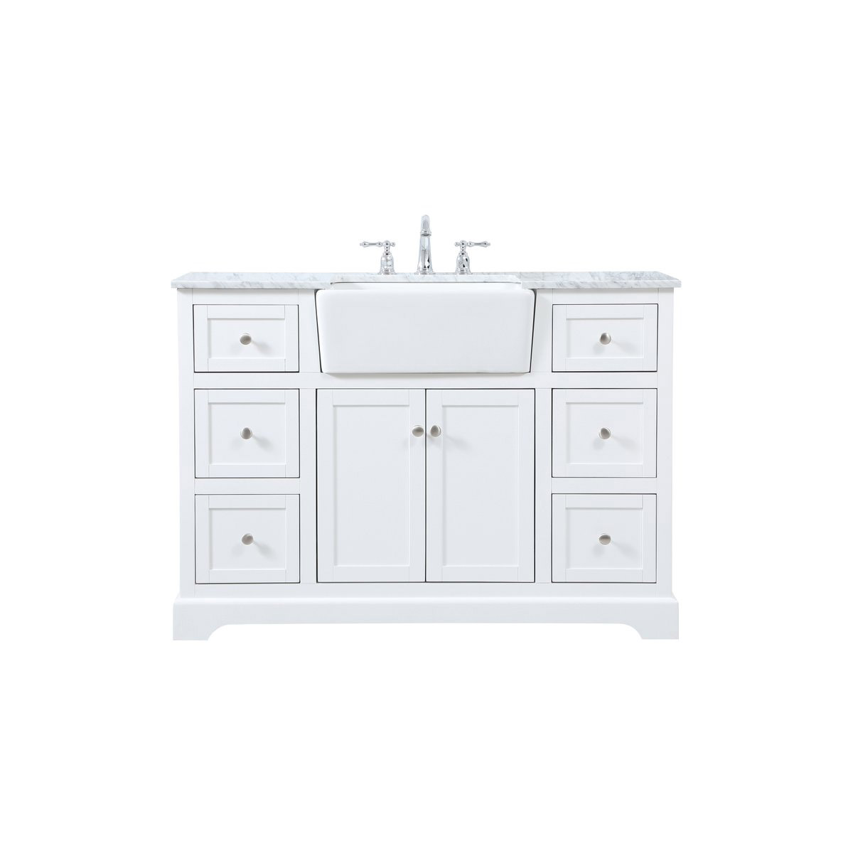 Franklin 48 X 22 X 34.75 inch White Bathroom Vanity Cabinet