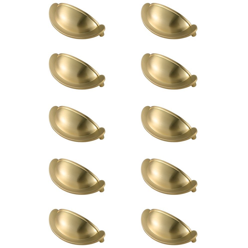 Claude Brushed Gold Hardware Drawer Pull, Set of 10