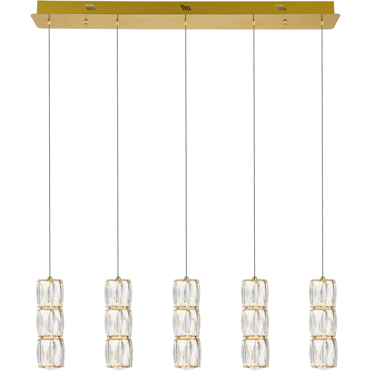 Polaris LED 36 inch Gold Pendant Ceiling Light