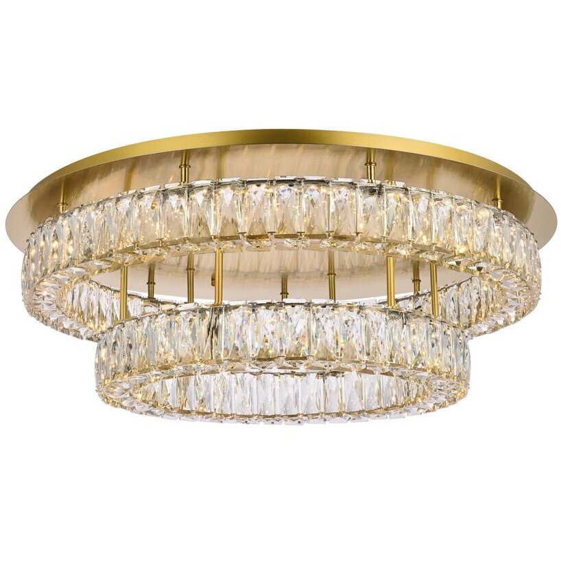 Flush mount gold chandelier 2025