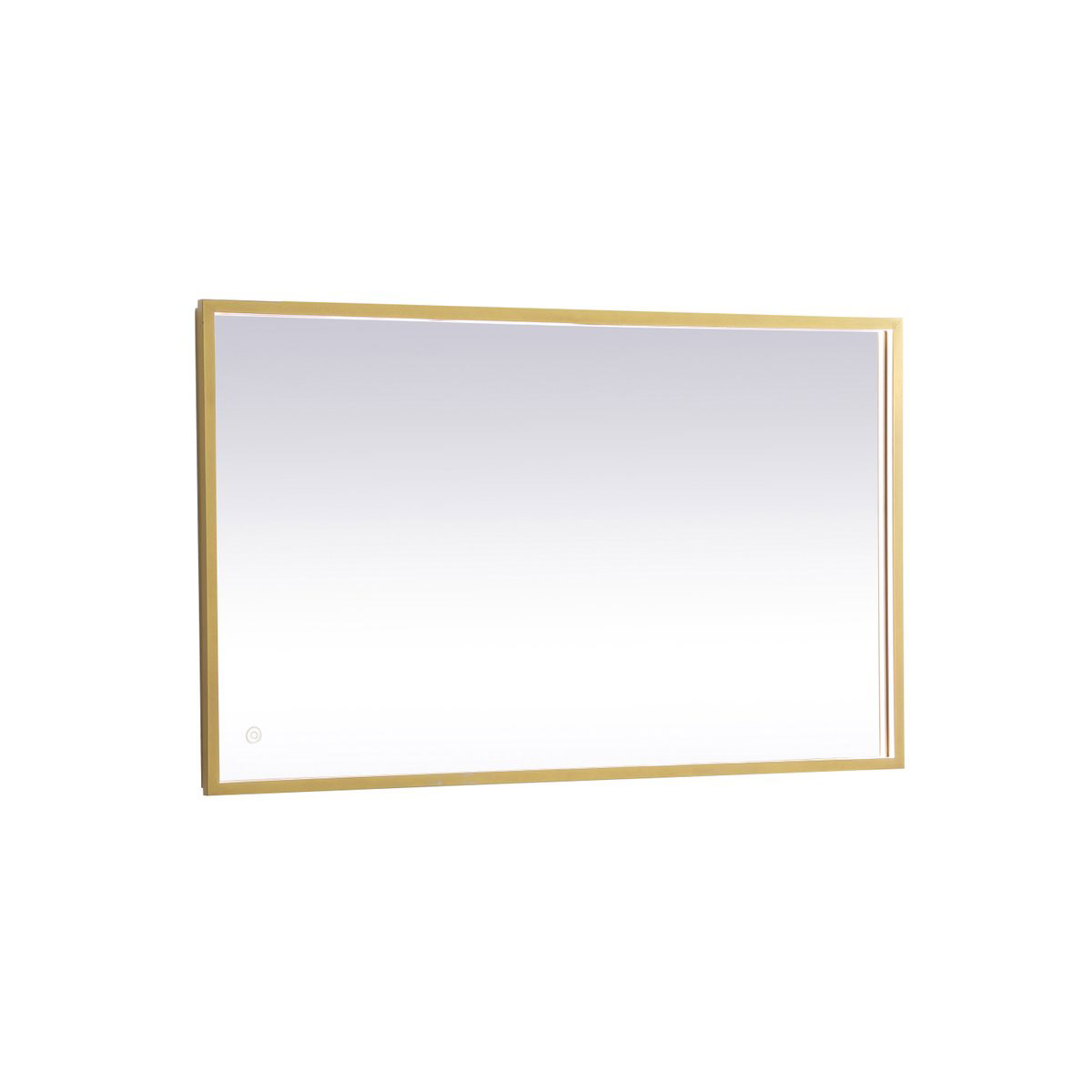 Pier 30 X 24 inch Brass LED Mirror