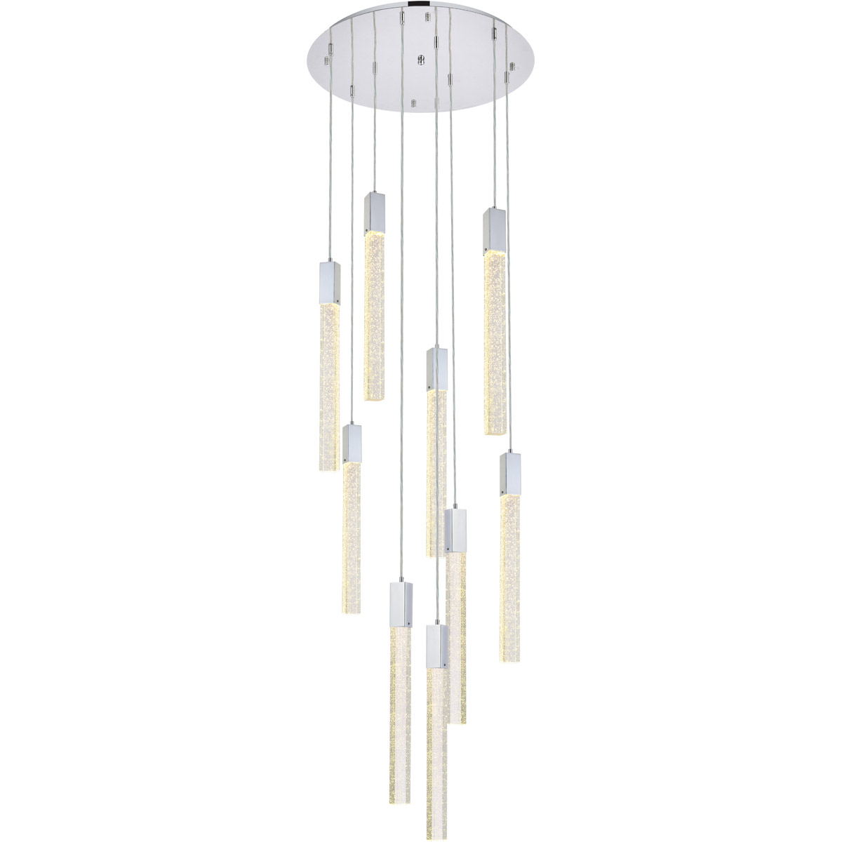 Weston 9 Light 24 inch Chrome Pendant Ceiling Light
