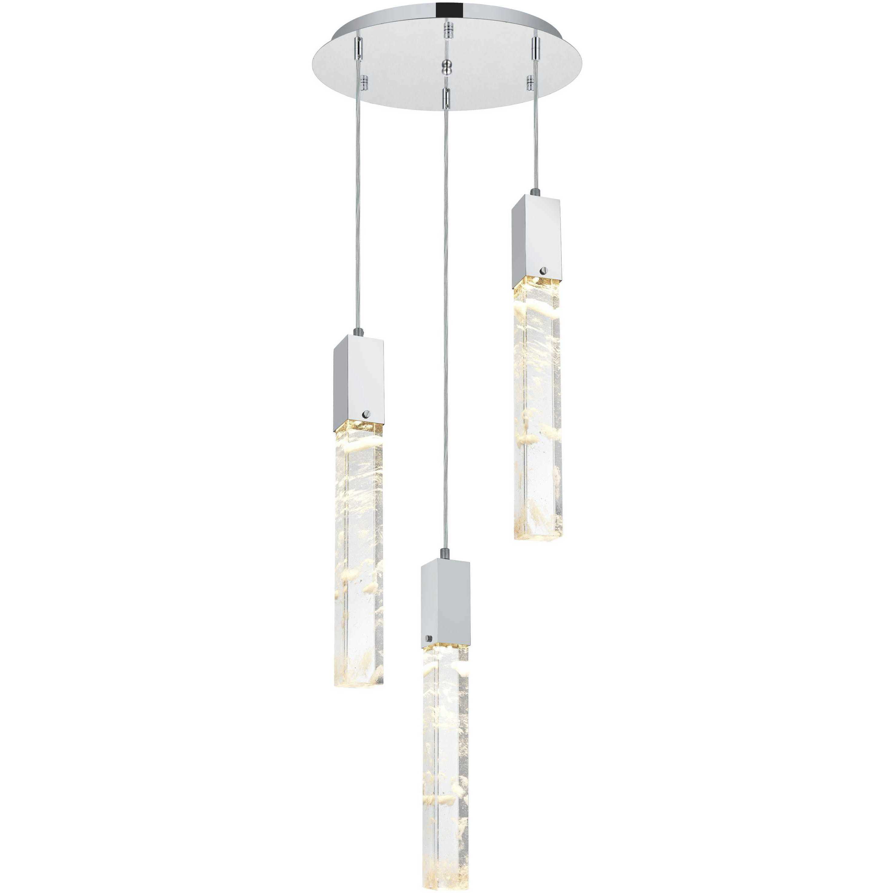 Aurora 3 Light 16 inch Black Chandelier Ceiling Light