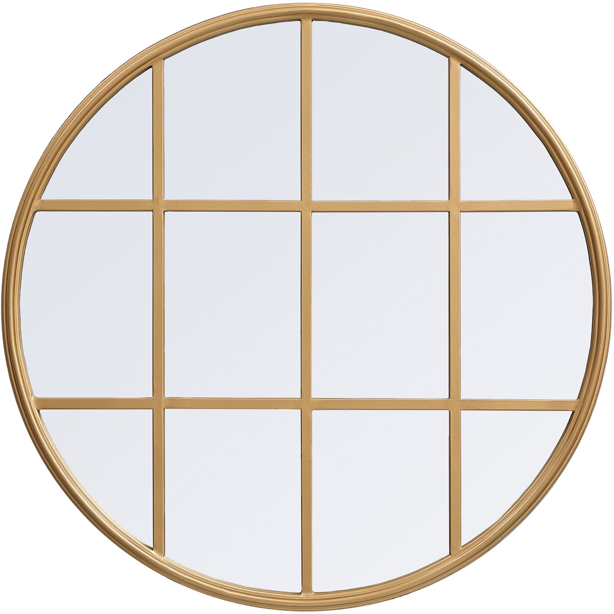Motif 28 X 28 inch Brass Wall Mirror