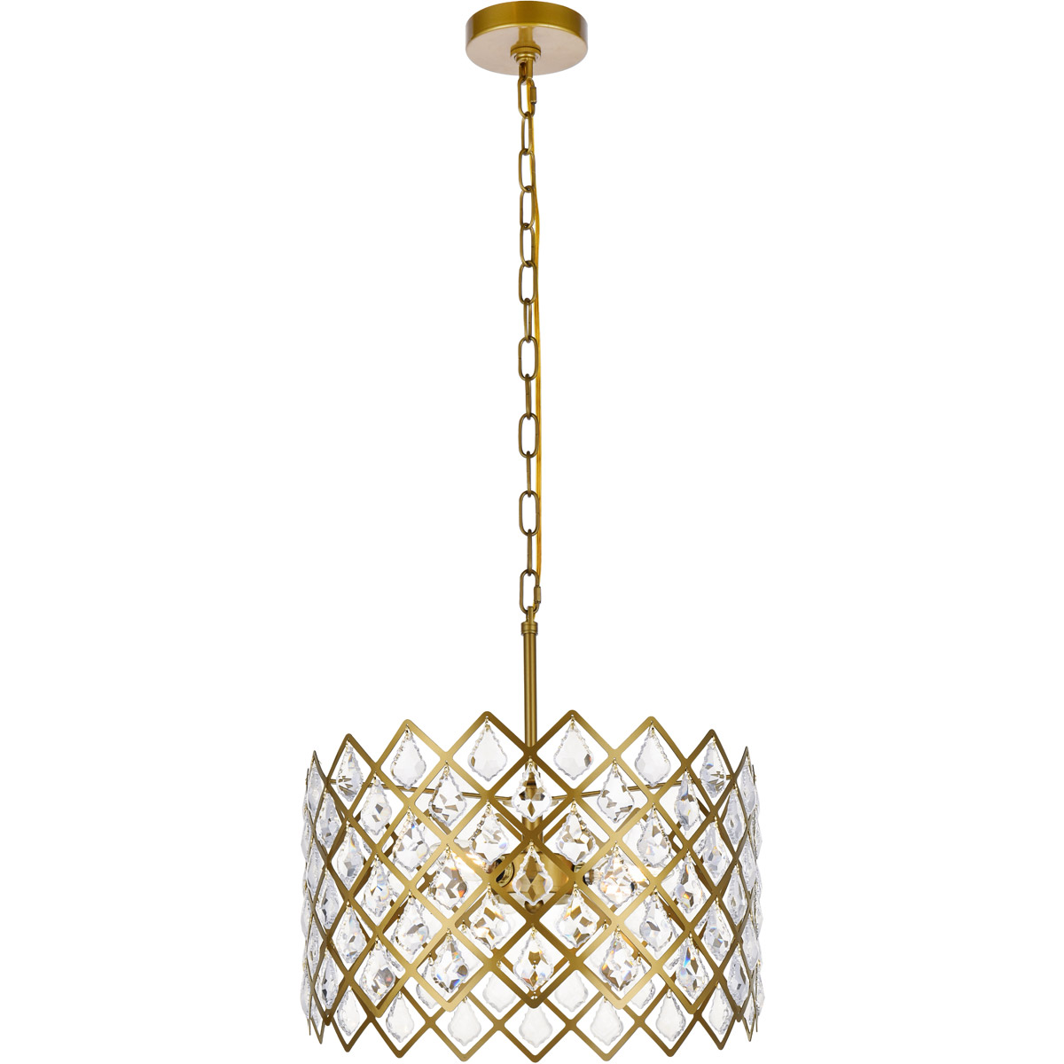 Lyla 3 Light 16 inch Brass Pendant Ceiling Light