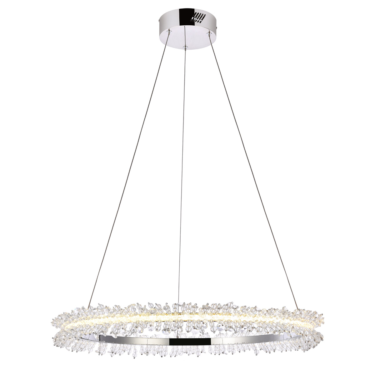 Laurel 26 inch Chrome Pendant Ceiling Light