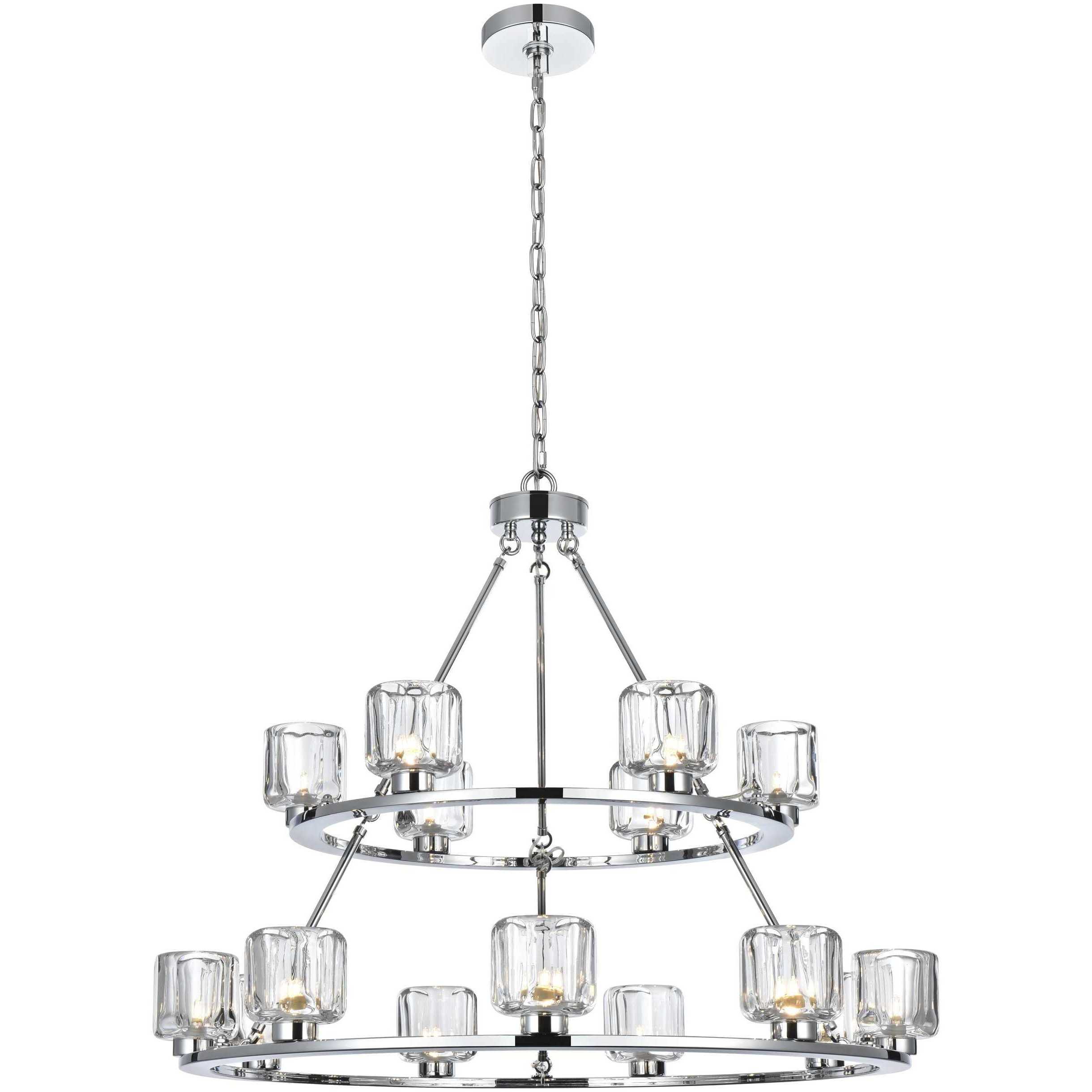 Cadence 15 Light 36 inch Chrome Chandelier Ceiling Light