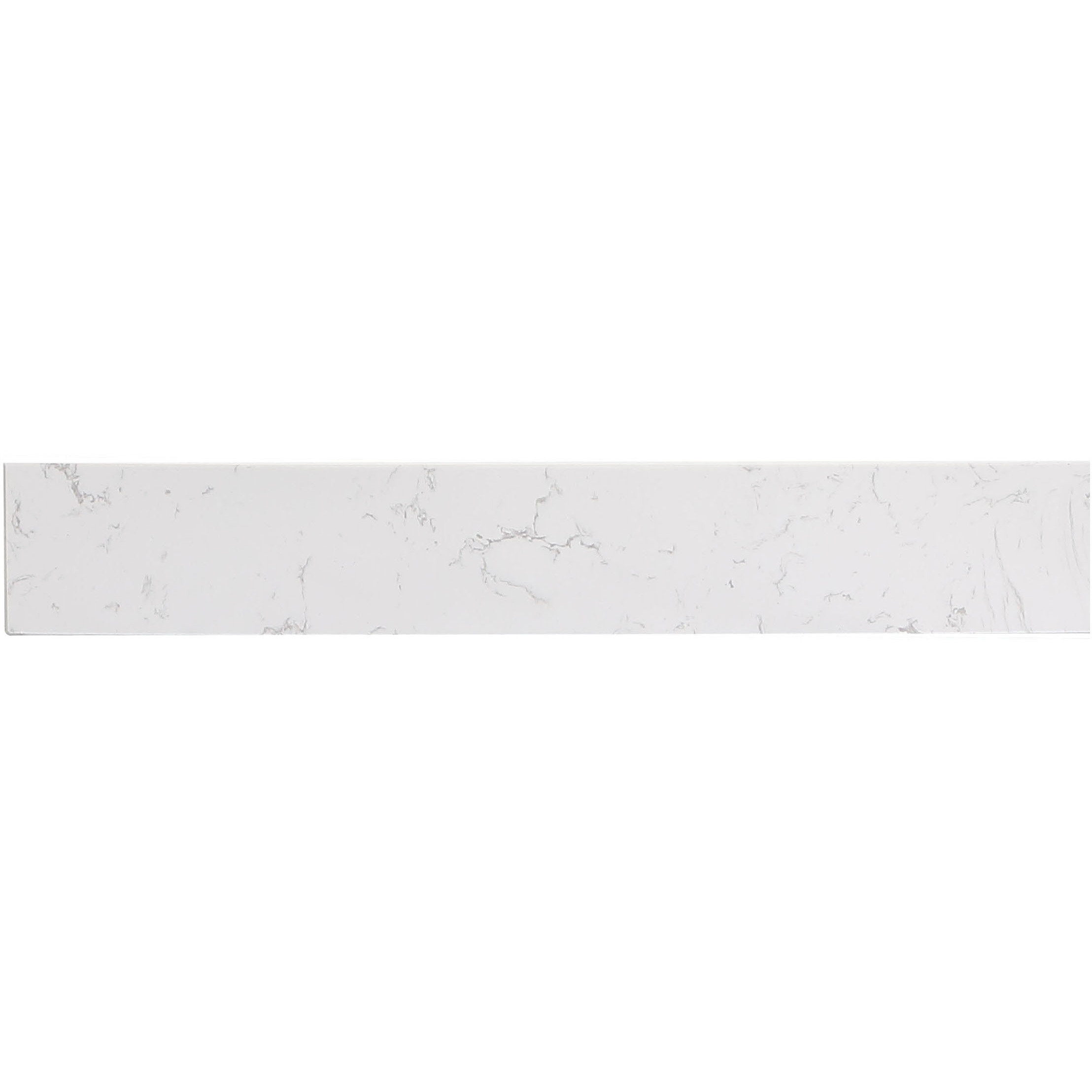 Backsplash 24 X 0.71 X 3.94 inch Calacatta White Bathroom Vanity Backsplash