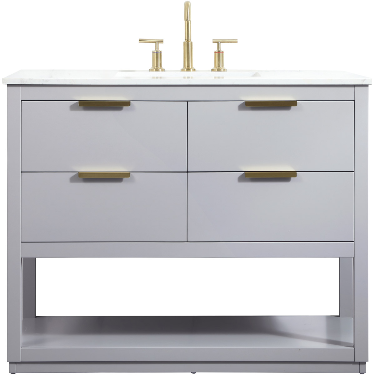 Larkin 42 X 22 X 34 inch Grey Vanity Sink Set