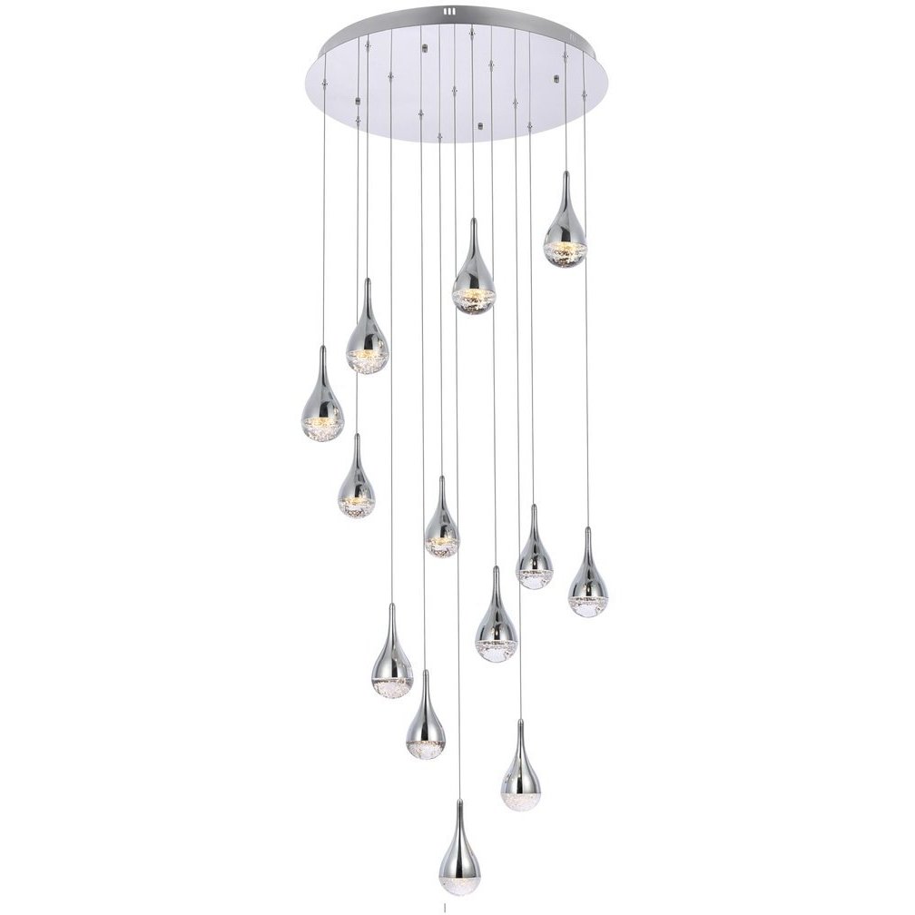 Amherst 13 Light 30 inch Chrome Chandelier Ceiling Light