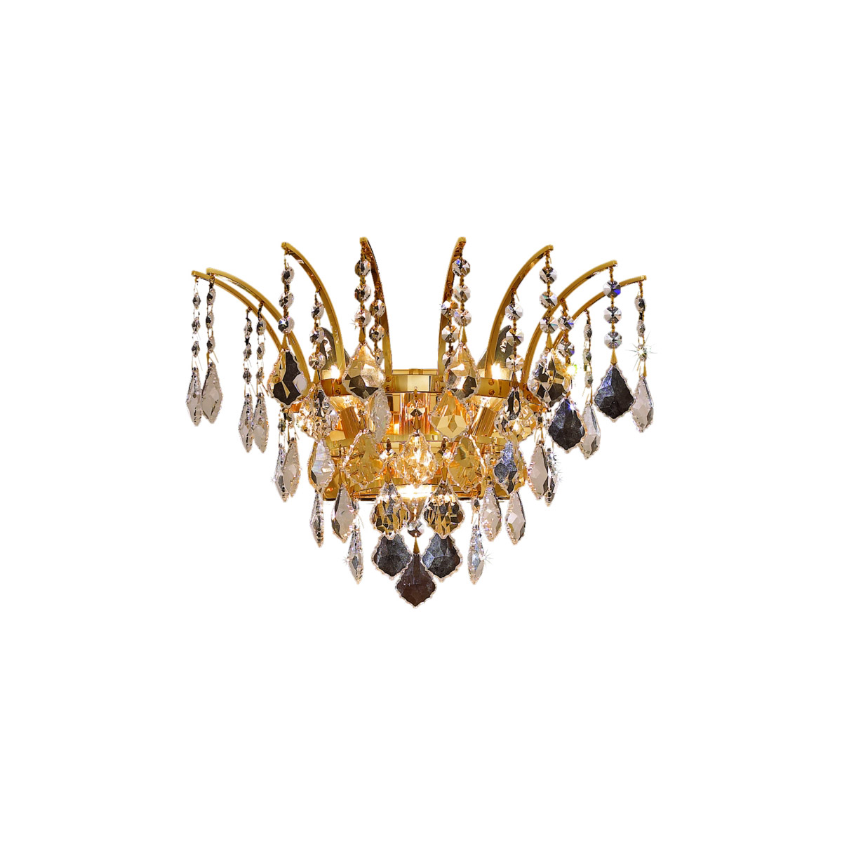 Victoria 3 Light 16 inch Gold Wall Sconce Wall Light in Royal Cut