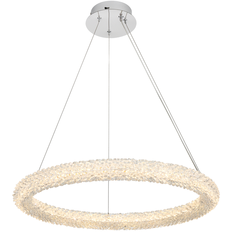 Bowen 1 Light 26 inch Chrome Chandelier Ceiling Light