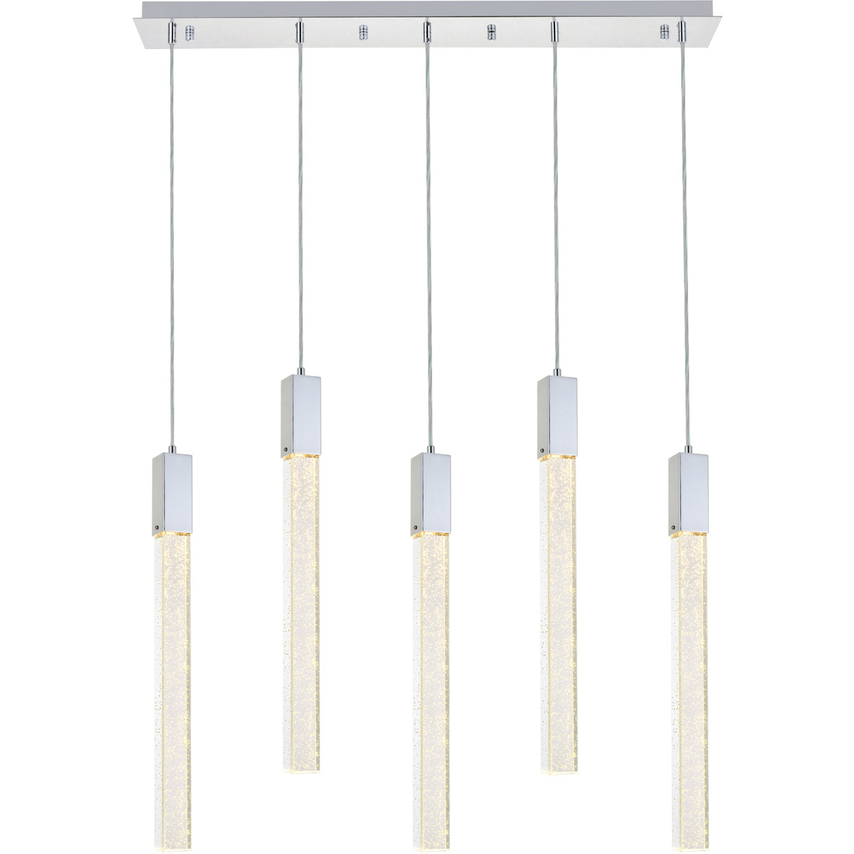 Weston 5 Light 36 inch Chrome Pendant Ceiling Light