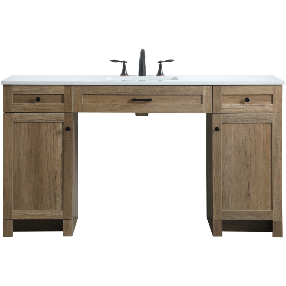 Elegant Lighting VF14960NT Cooper 60 X 19 X 34 inch Natural Oak
