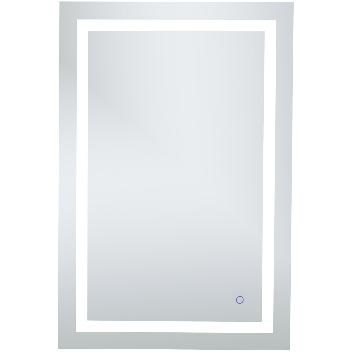Helios 40 X 27 inch Silver Lighted Wall Mirror