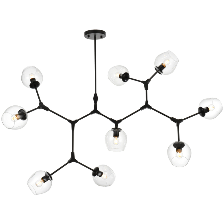 Cavoli 9 Light 35 inch Black Chandelier Ceiling Light