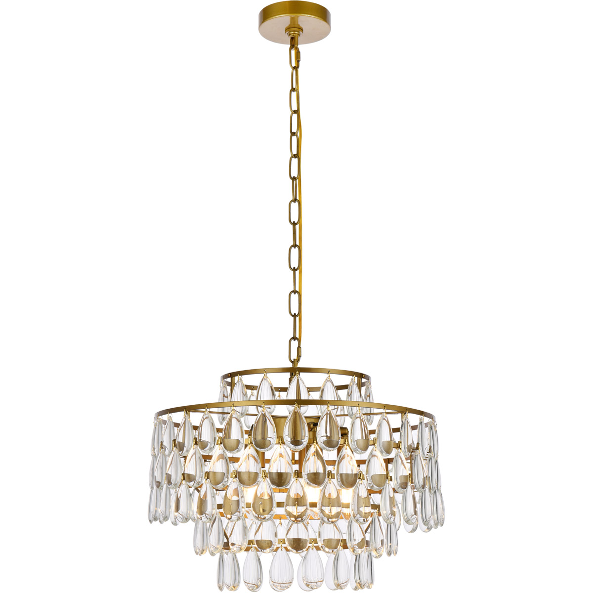 Mila 5 Light 18 inch Brass Pendant Ceiling Light