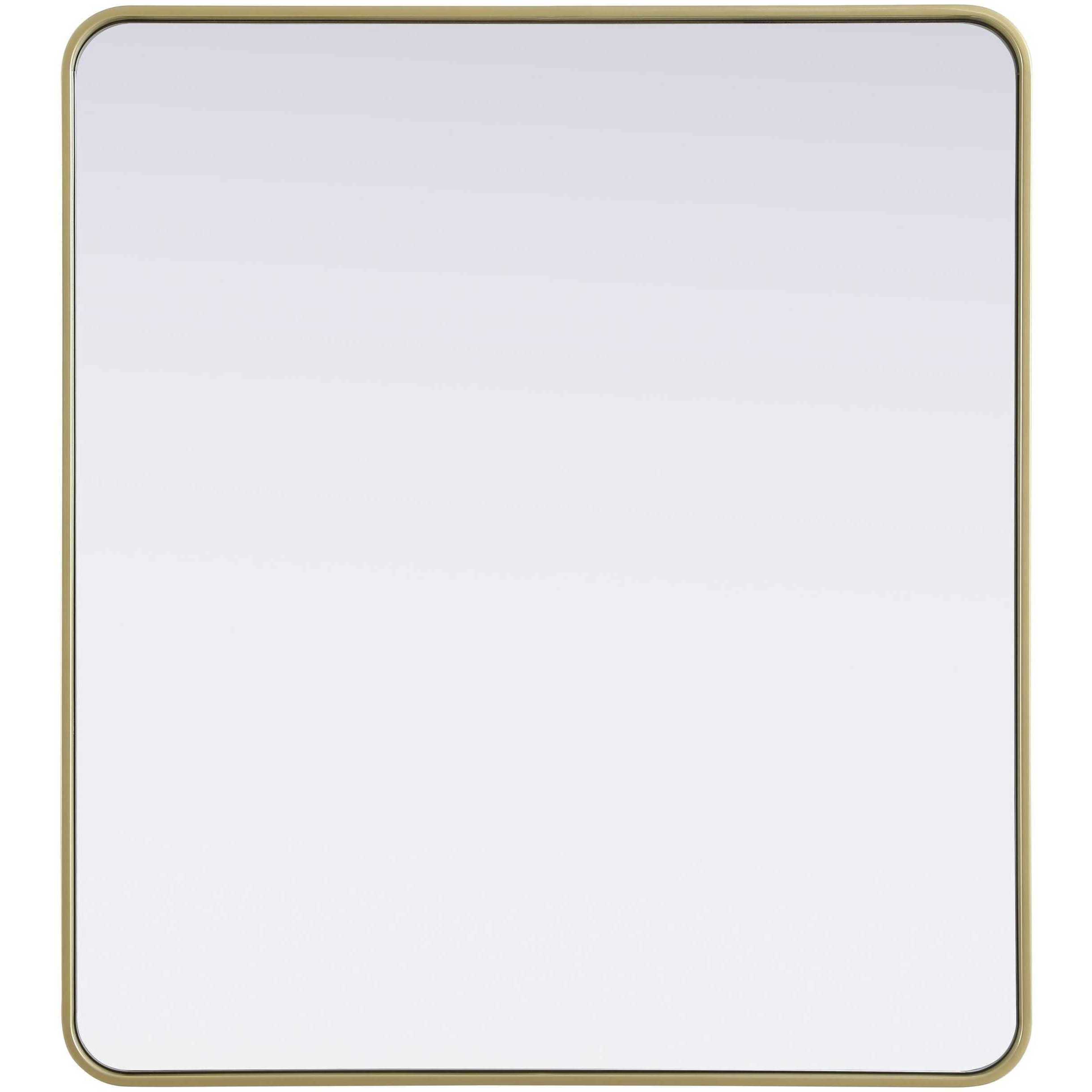 Remy 40 X 36 inch Brass Mirror