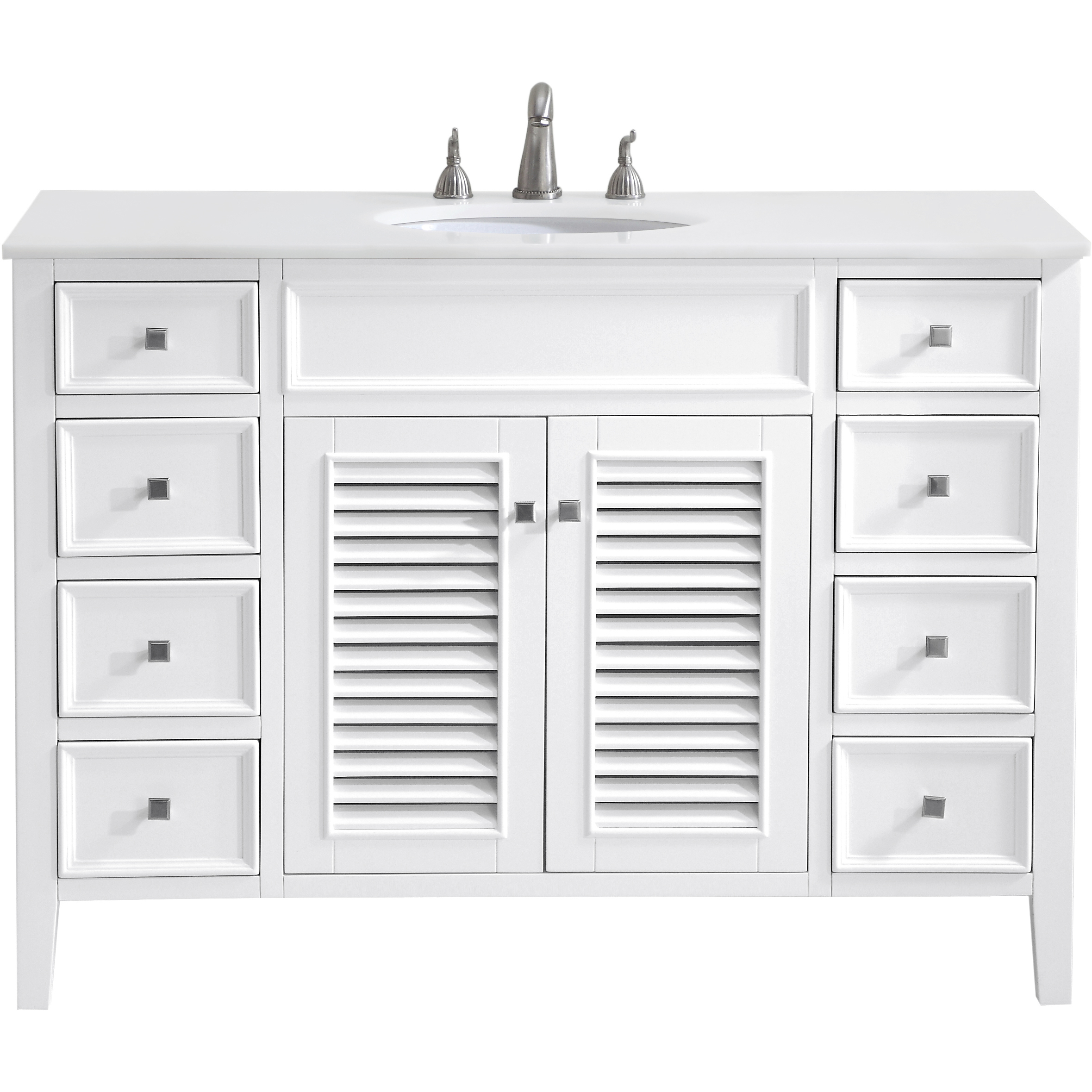 Cape Cod 48 X 21 X 35 inch Antique White Vanity Sink Set