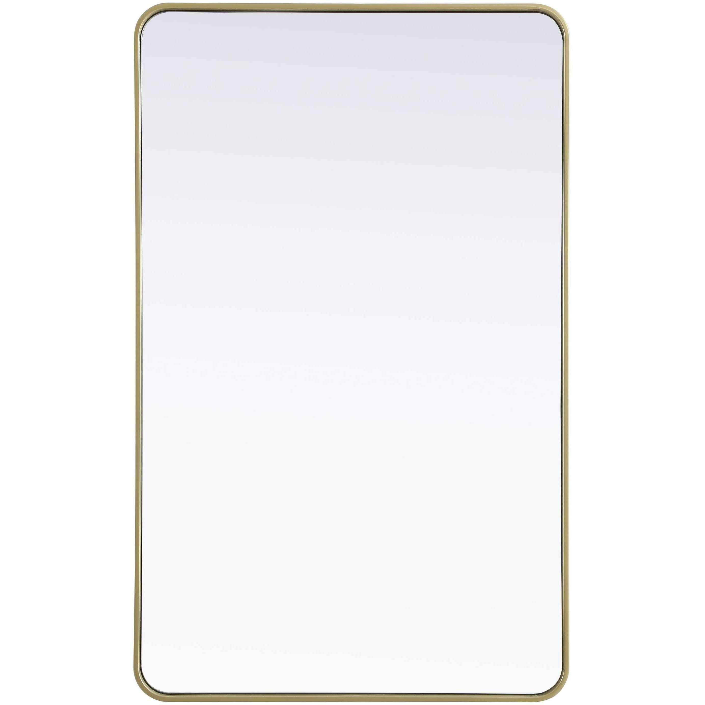 Remy 48 X 30 inch Brass Mirror