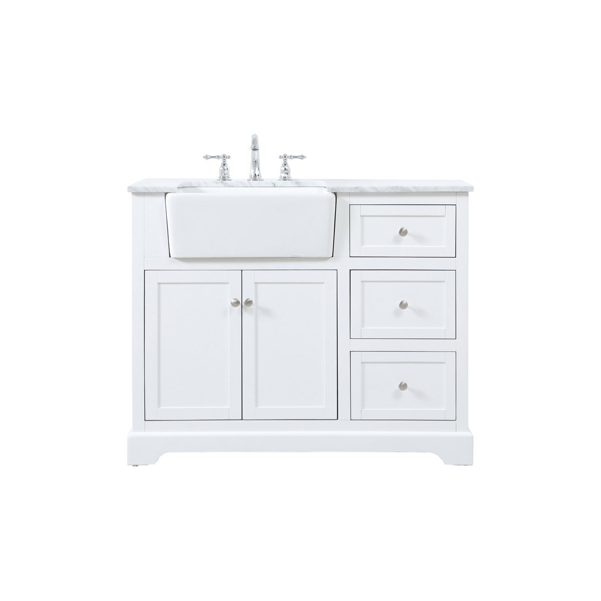 Franklin 42 X 22 X 34.75 inch White Bathroom Vanity Cabinet