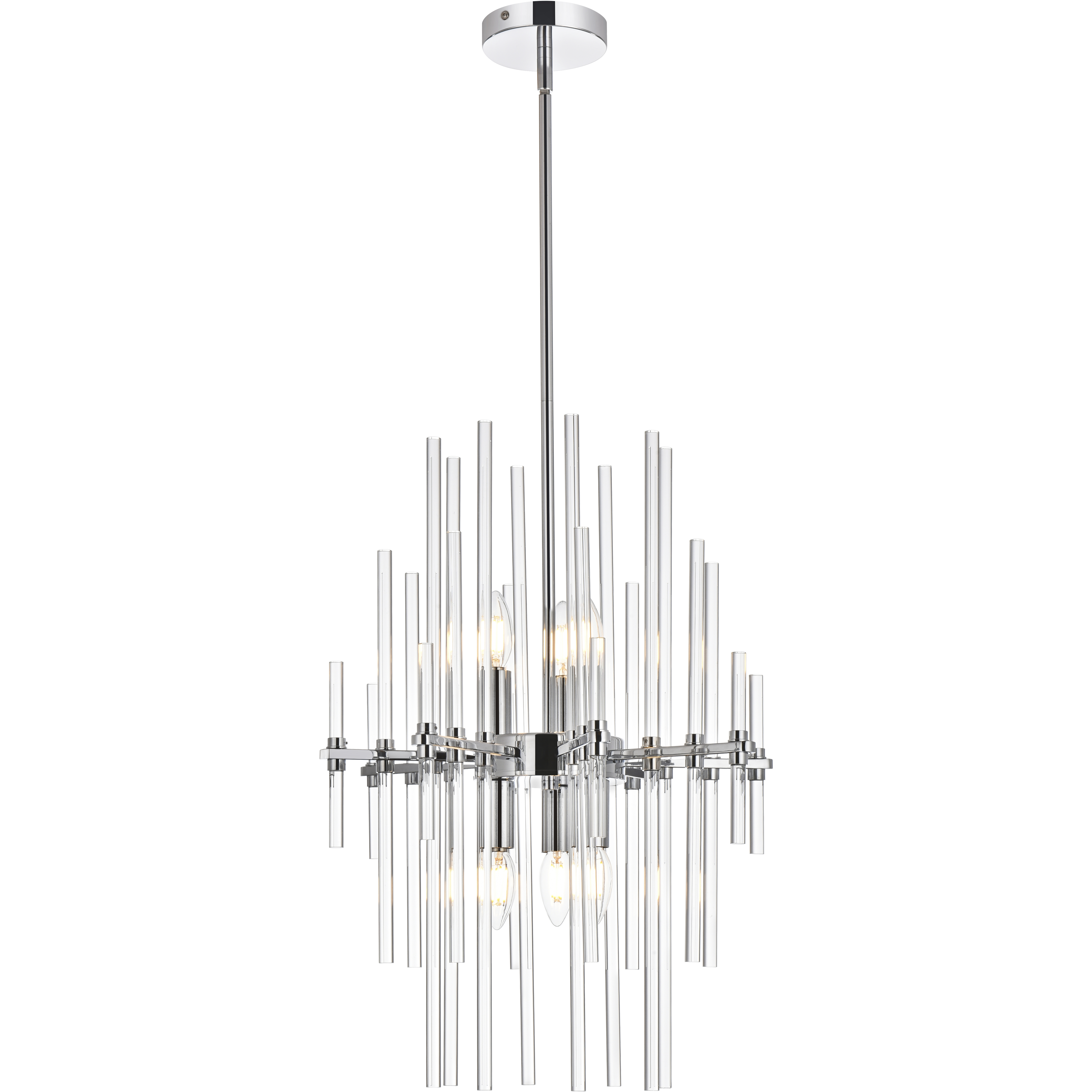 Sienna 6 Light 17 inch Chrome Pendant Ceiling Light
