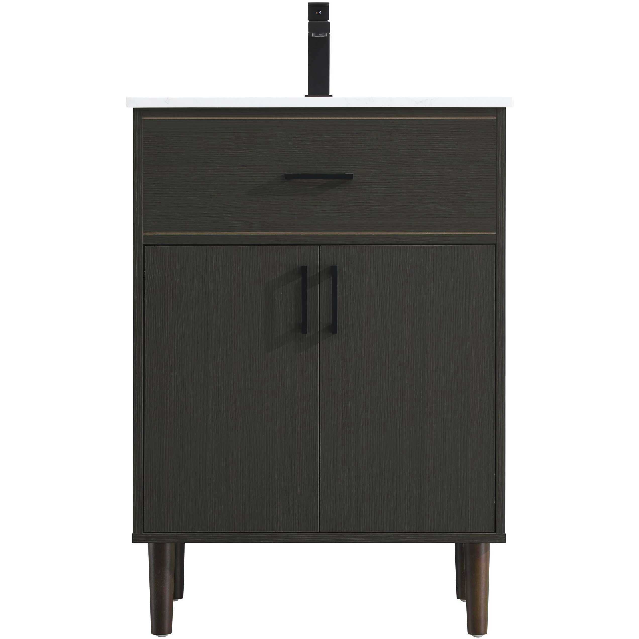Chandler 24 X 34 inch Mocha Brown Bathroom Vanity Cabinet