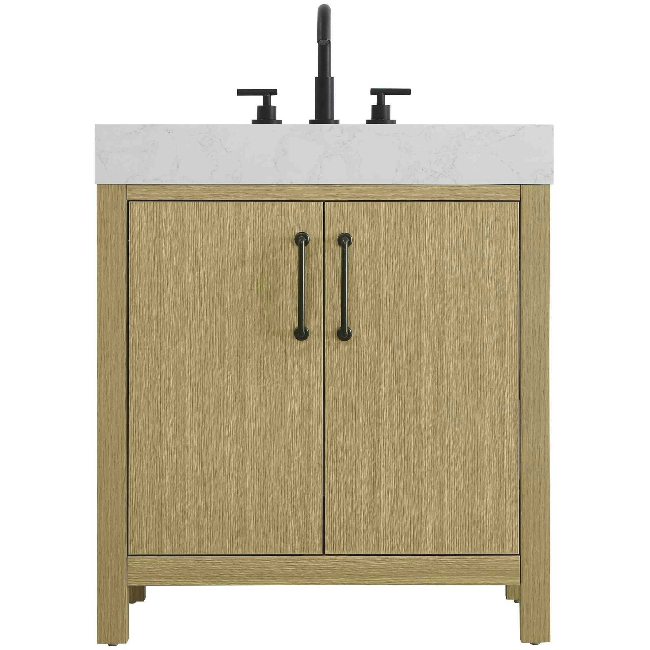 Nathan 30 X 34 inch Honey Brown Bathroom Vanity Cabinet in Not Included
