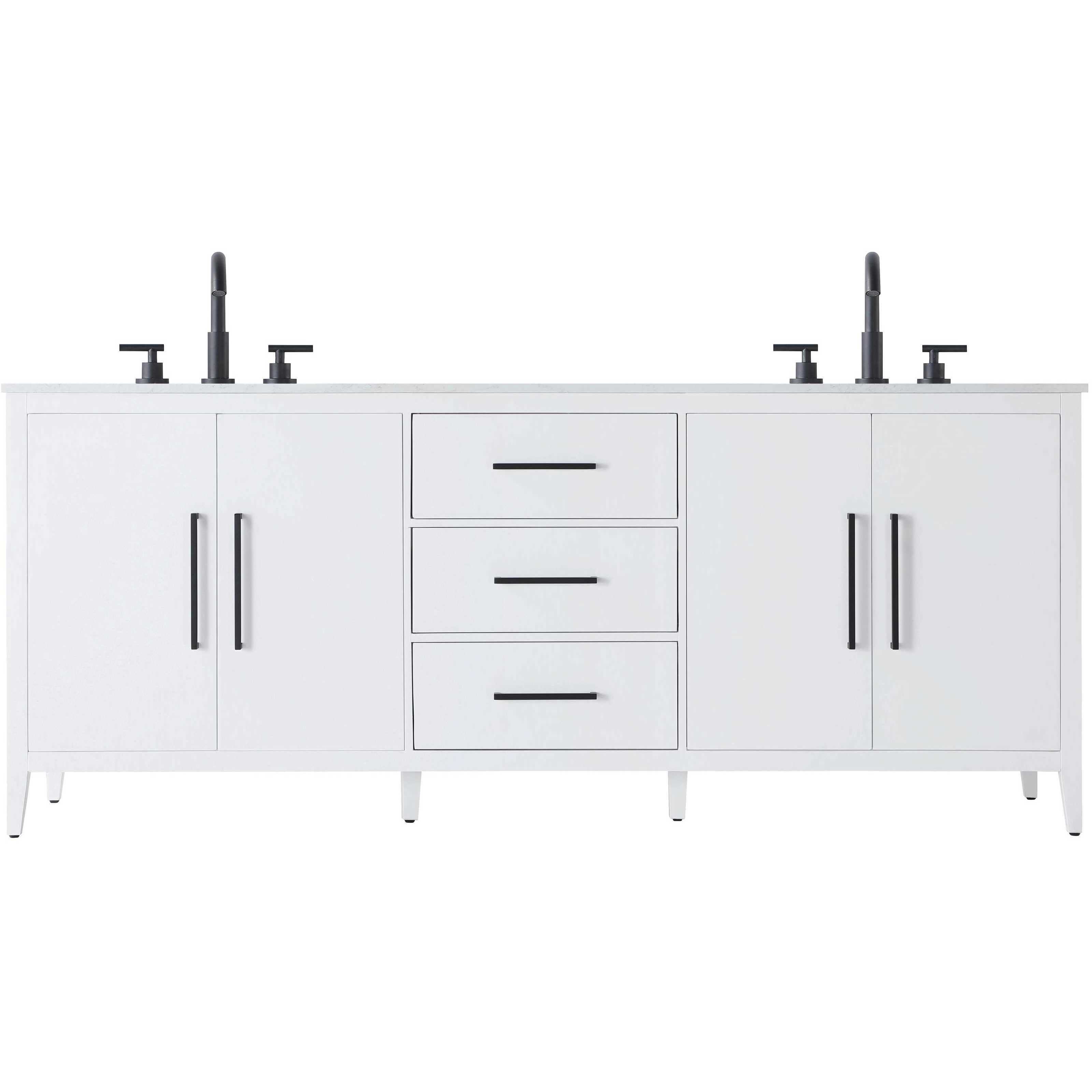 Millie 84 X 35 inch White Bathroom Vanity Cabinet