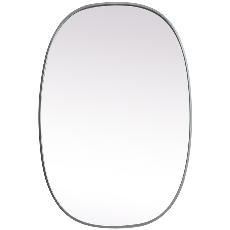 Elegant Lighting MR2B2740SIL Brynn 40 X 27 inch Silver Mirror in