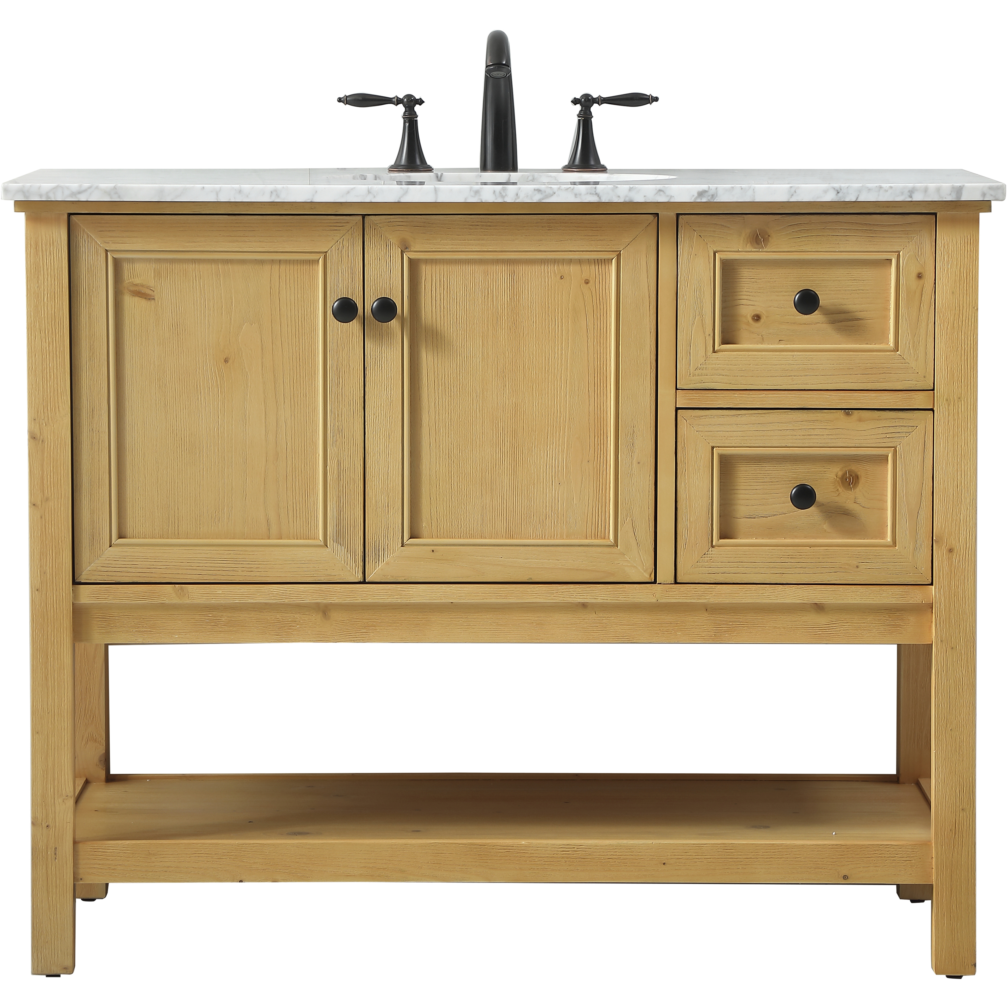 Metropolis 42 X 22 X 34 inch Natural Wood Vanity Sink Set